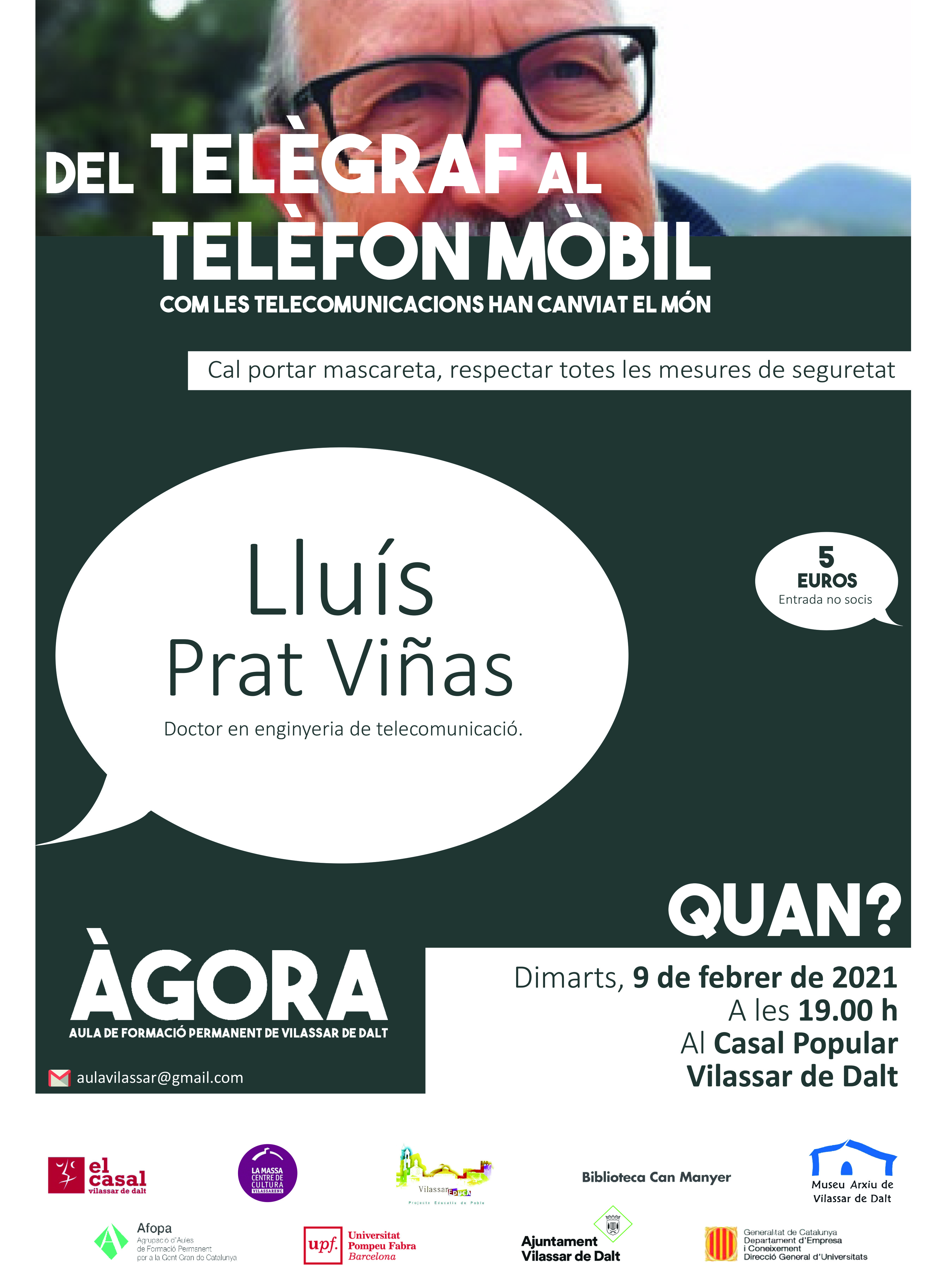 Àgora Vilassar: Del telègraf al telèfon mòbil