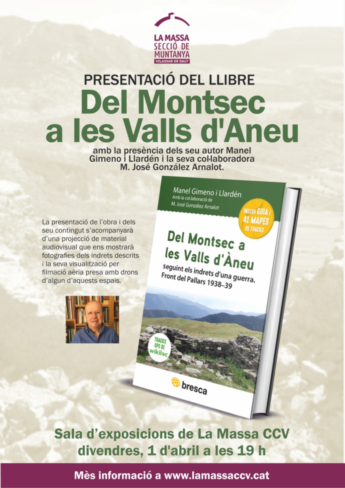 Presentació del llibre Del Montsec a les Valls d'Àneu