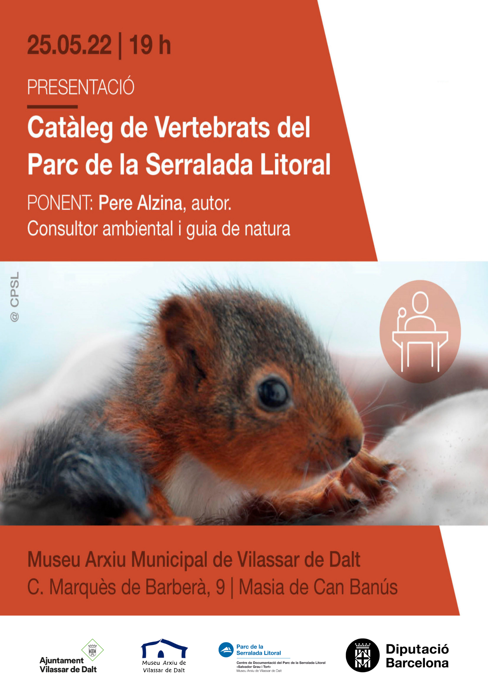 Presentació del Catàleg de vertebrats del Parc de la Serralada Litoral