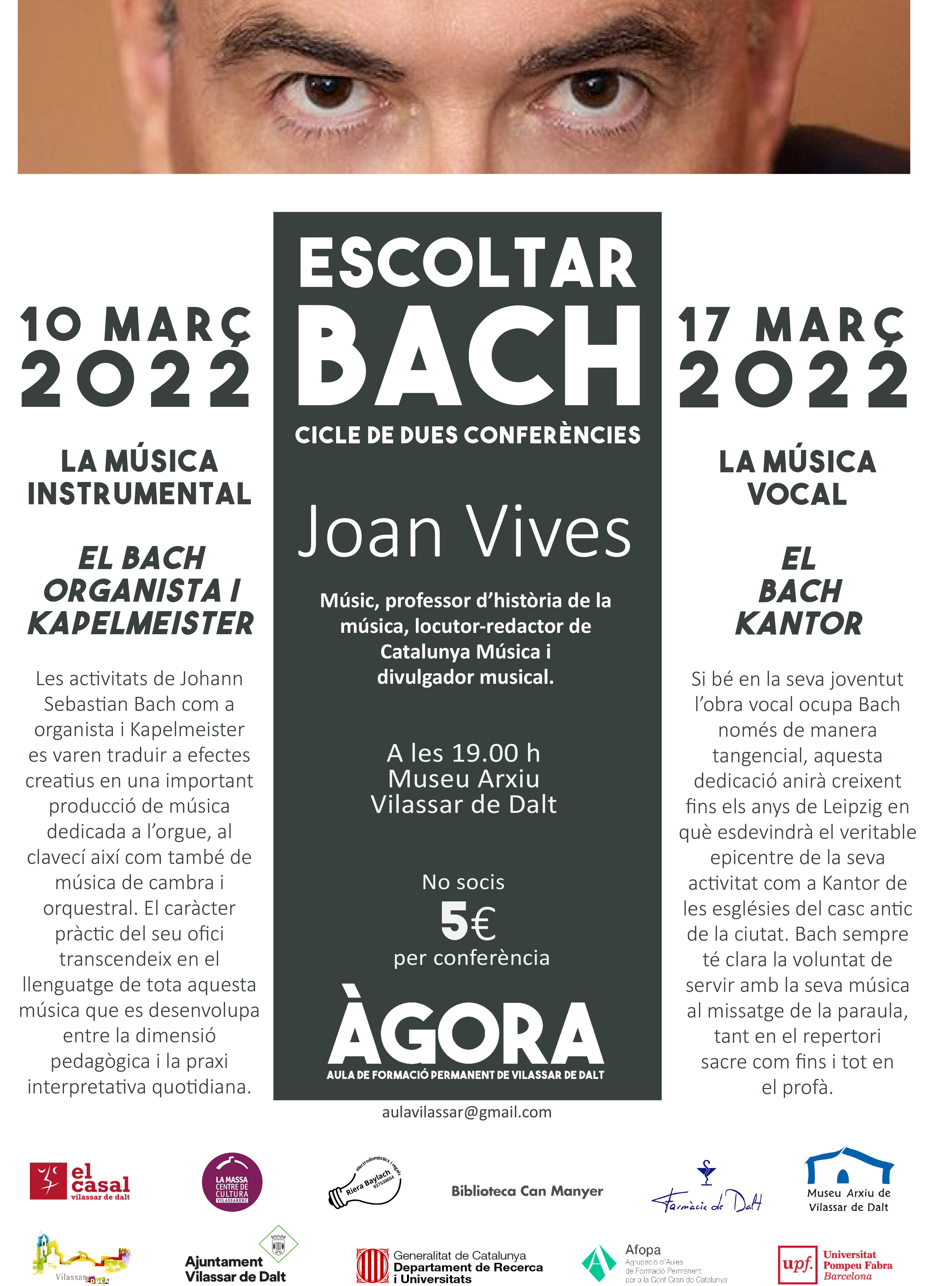 Àgora Vilassar: Escoltar Bach. La música instrumental