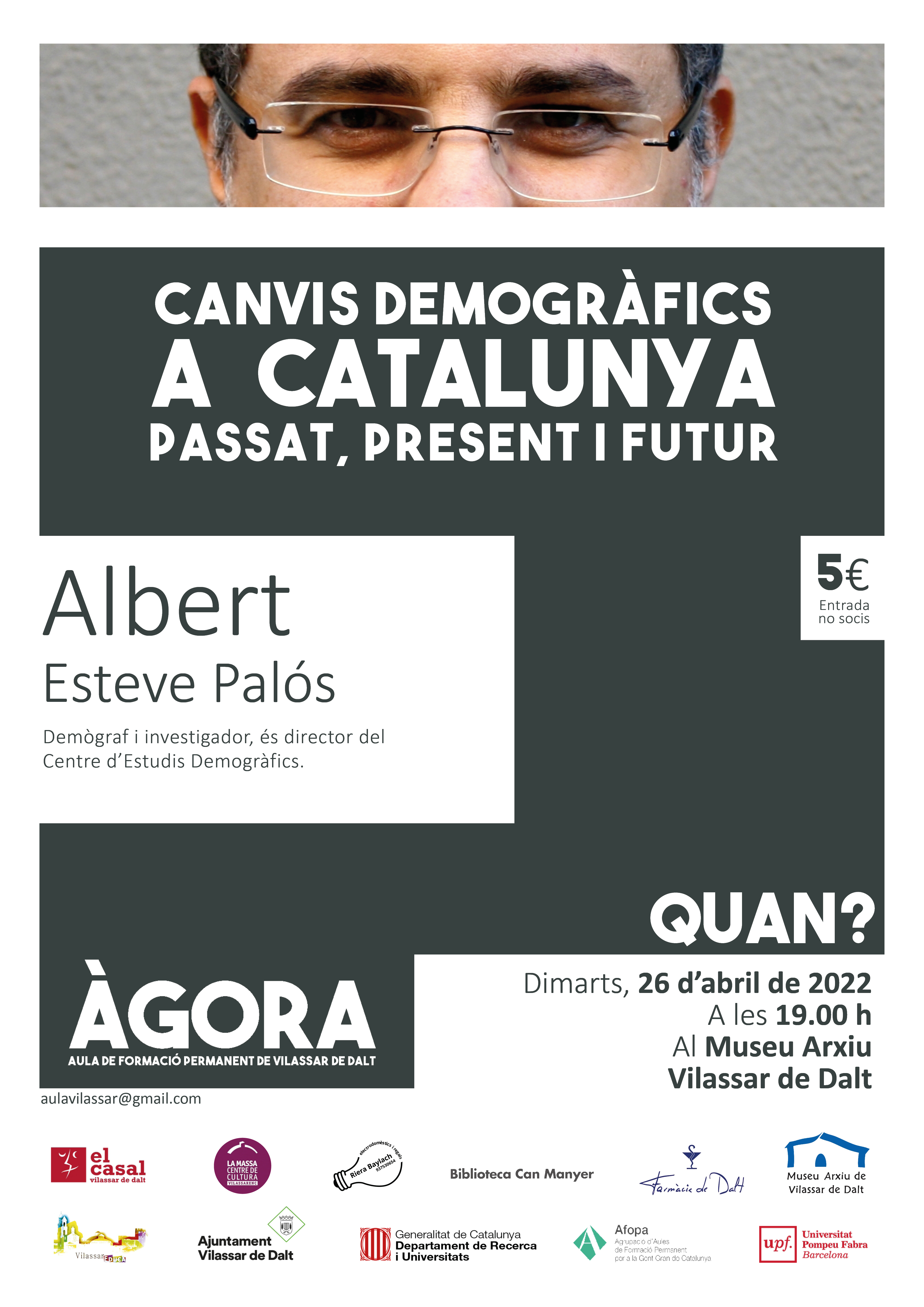 Àgora Vilassar: Canvis demogràfics a Catalunya