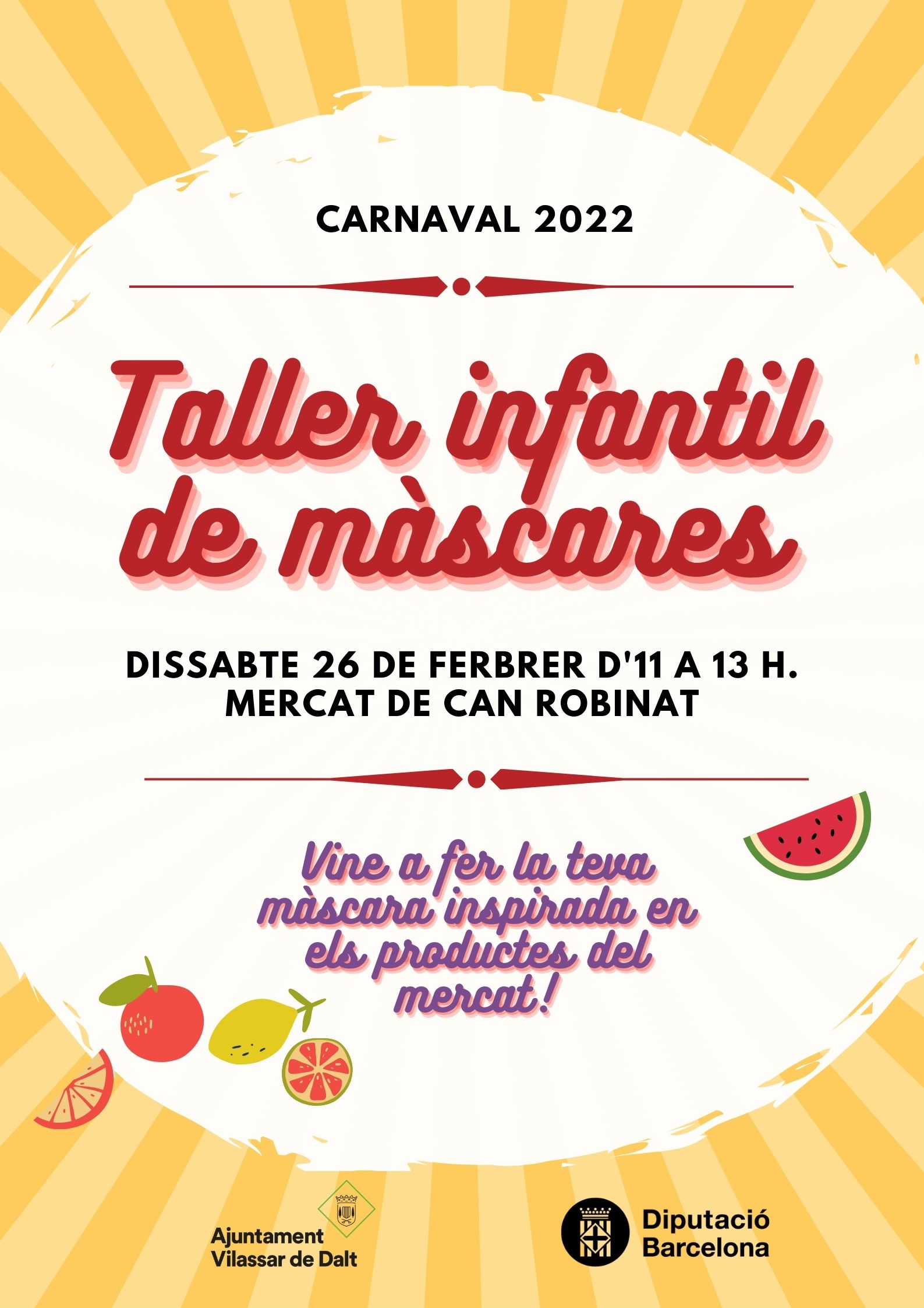 Carnaval 2022: Taller de màscares