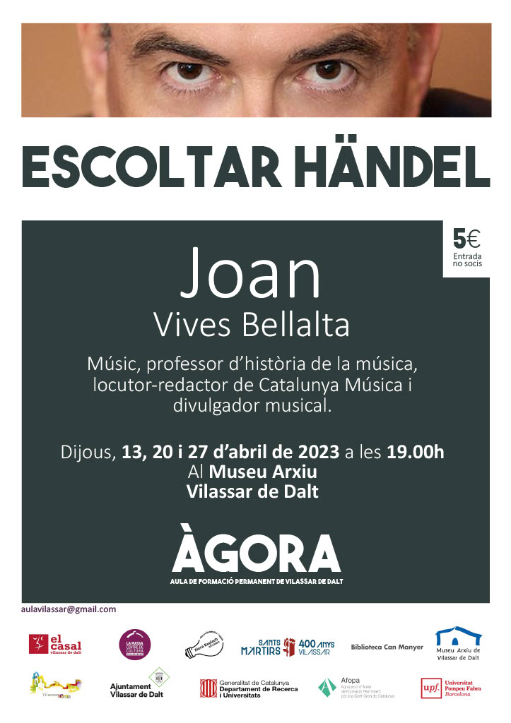 Àgora Vilassar: Escoltar Händel