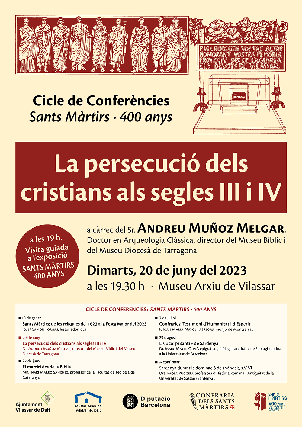 Conferència: La persecució dels cristians als segles III i IV