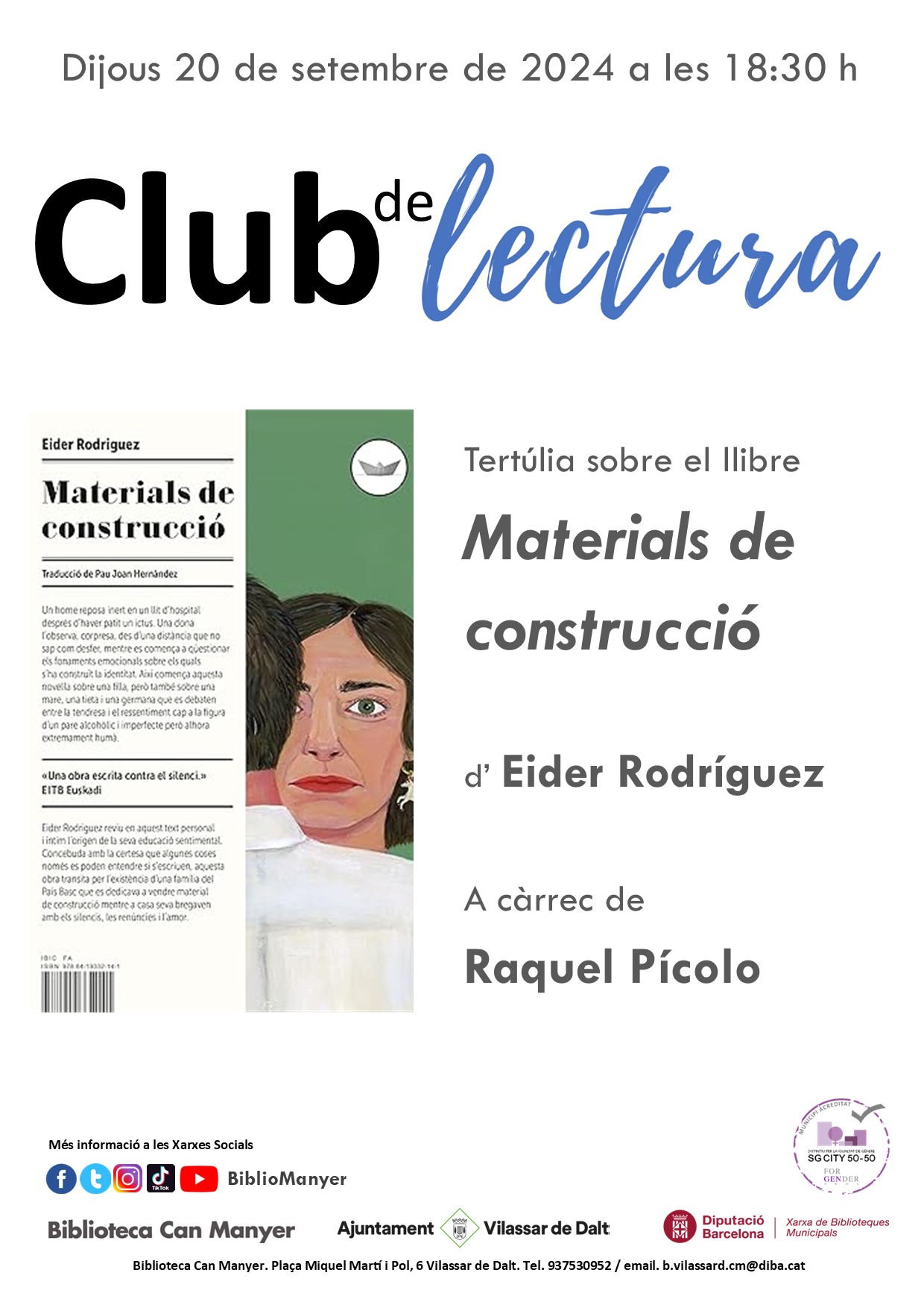 Club de lectura. 'Materials de construcció'