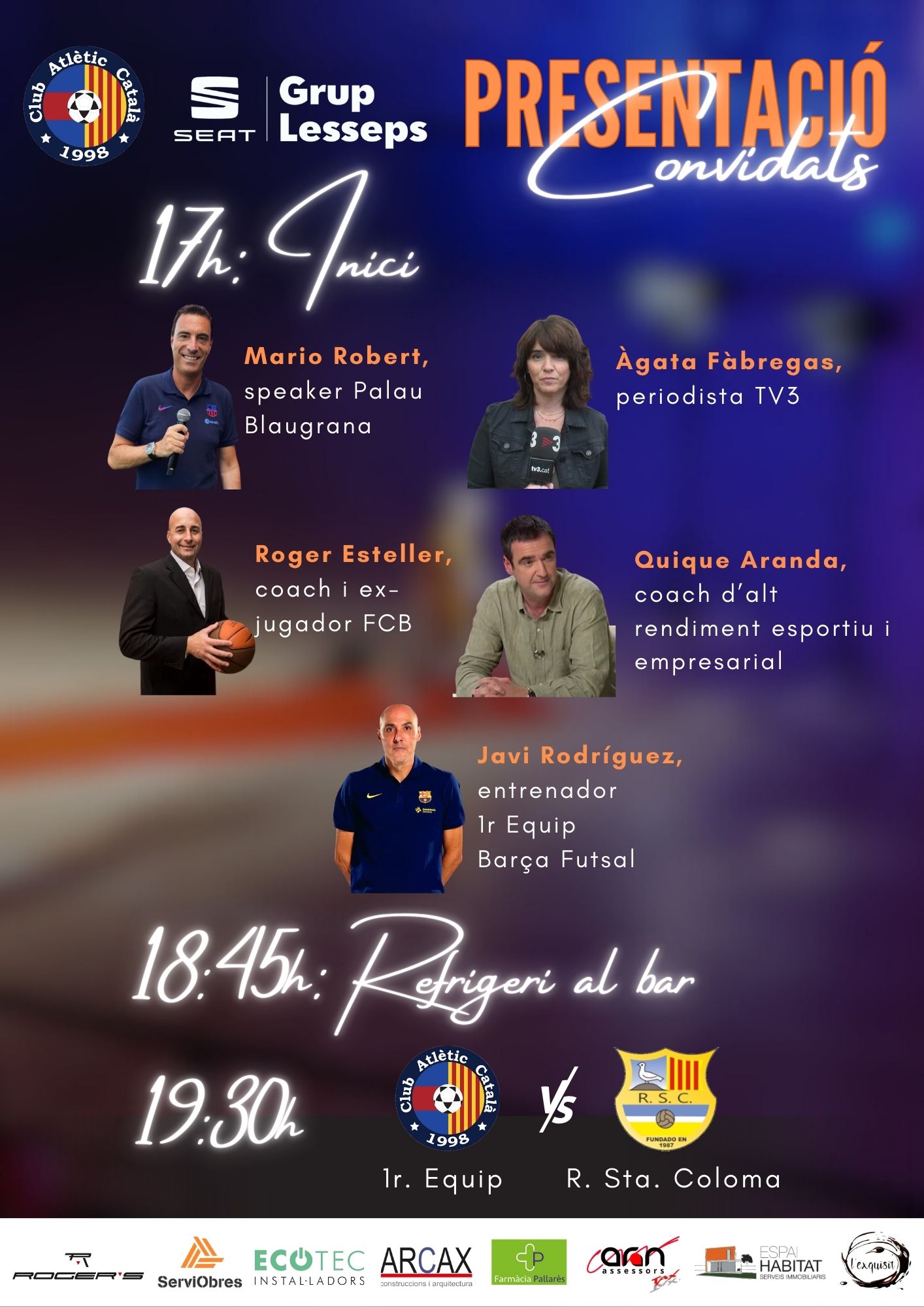 Presentació de la temporada 25-26 del Club Atlètic Català