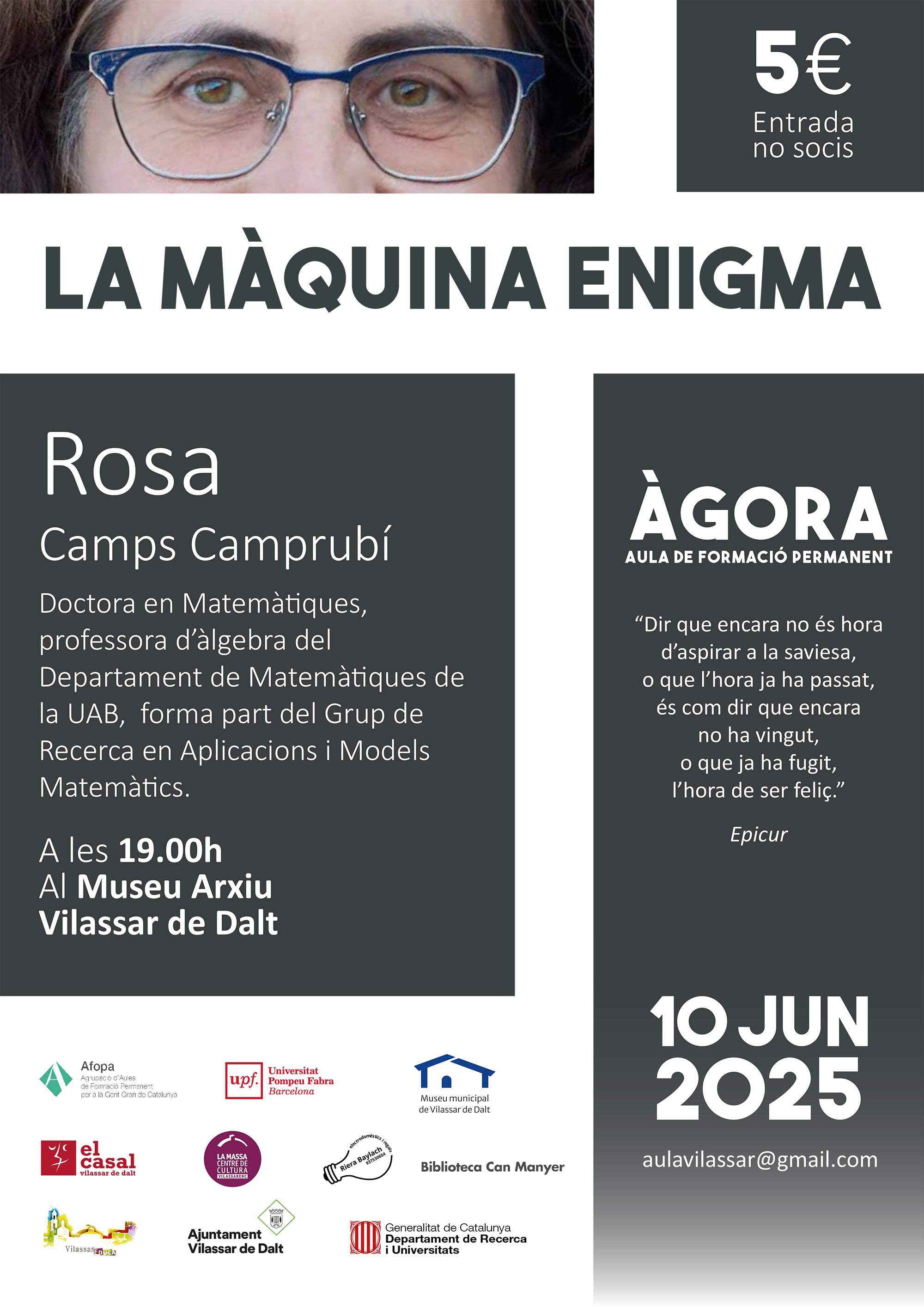 Àgora Vilassar: 'La màquina Enigma'