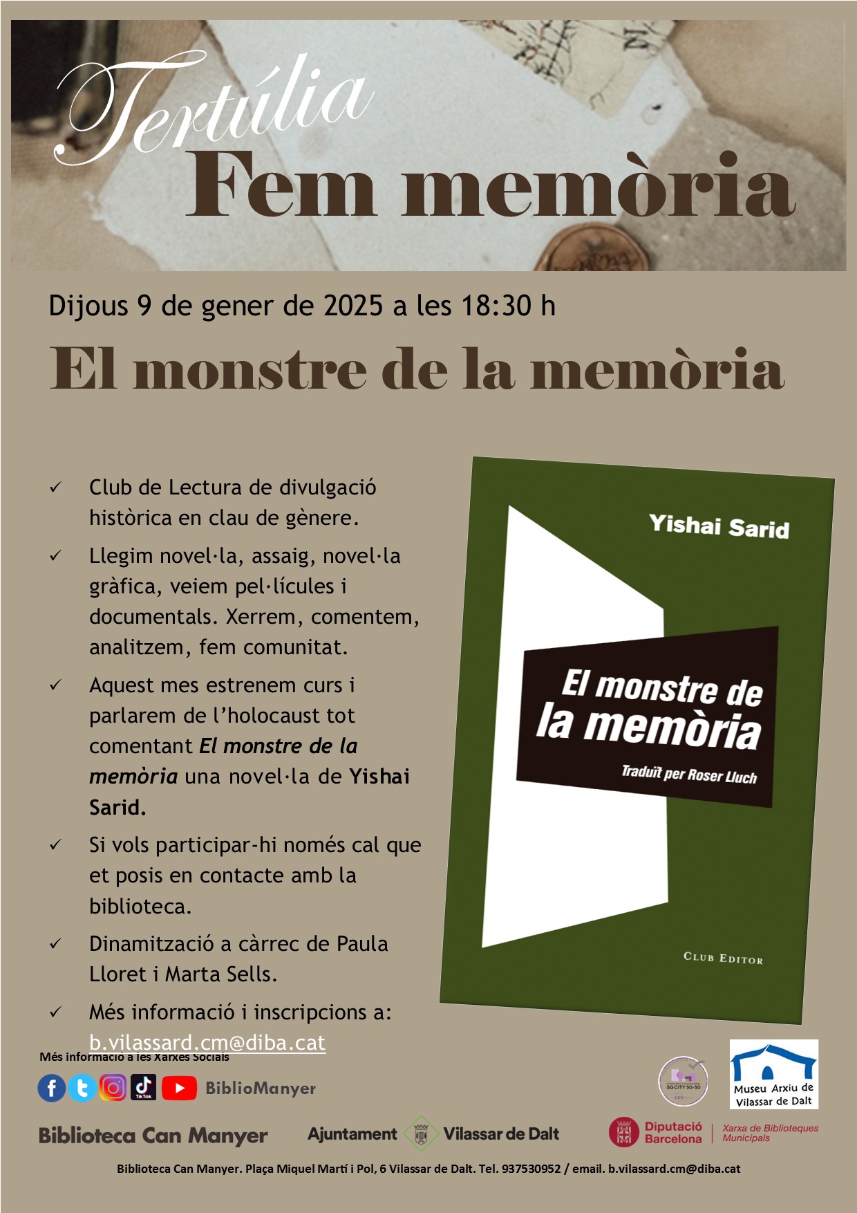 Tertúlia 'Fem memòria'