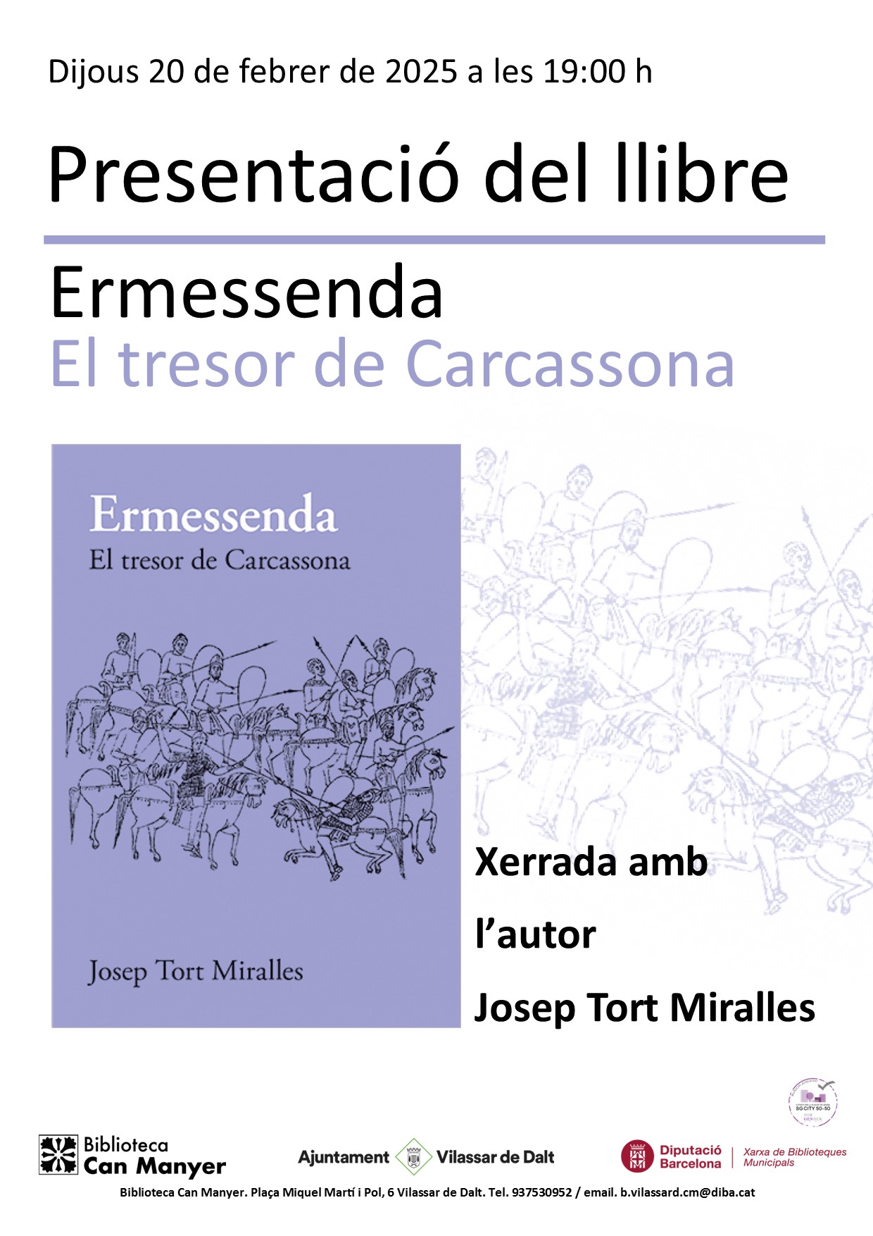 Presentació del llibre 'Ermessenda. El tresor de Carcassona'