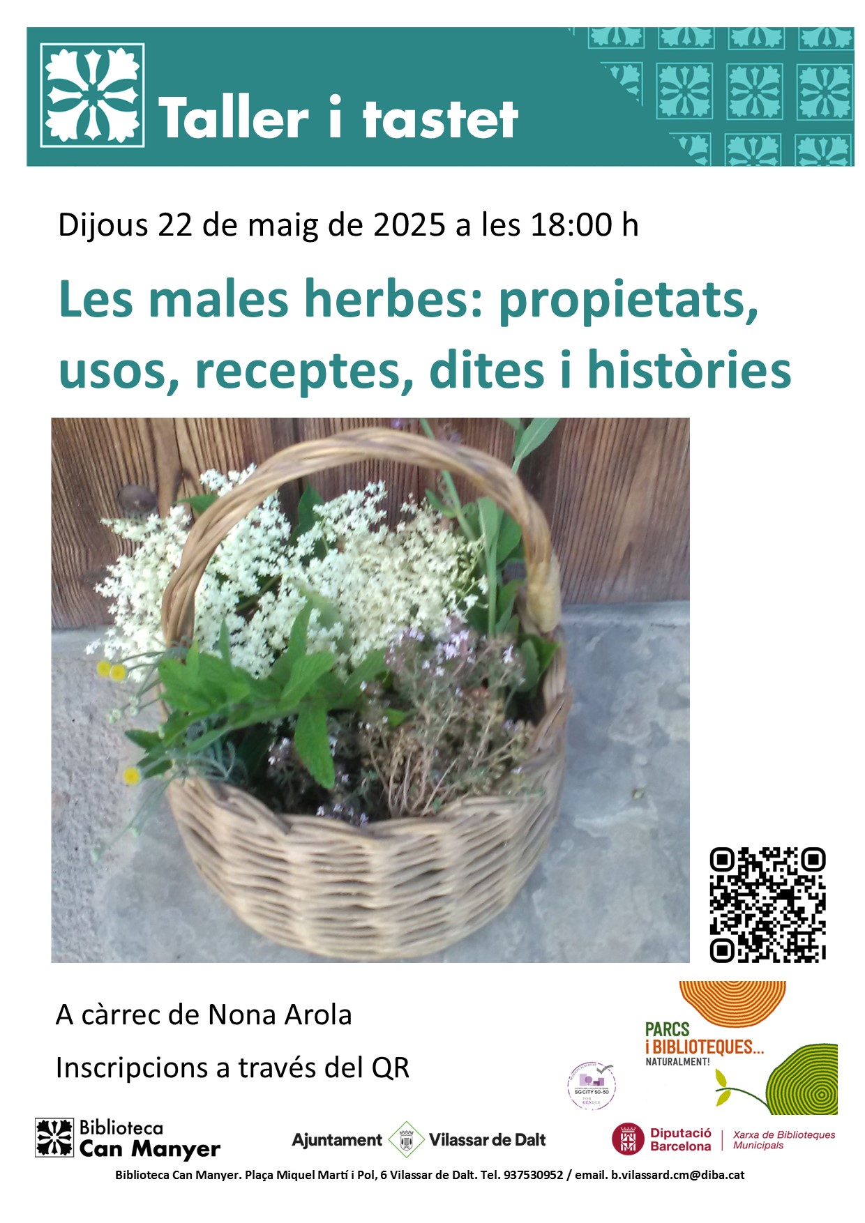 Taller i tastet 'Les males herbes: propietats, usos, receptes, dites i històries'