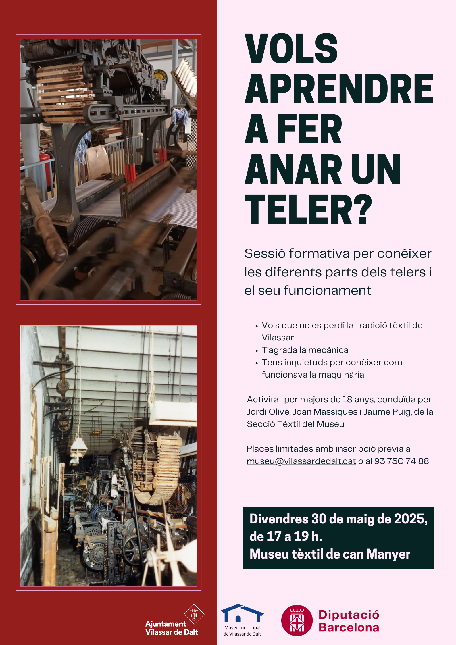 Taller 'Vols aprendre a fer anar un teler?'