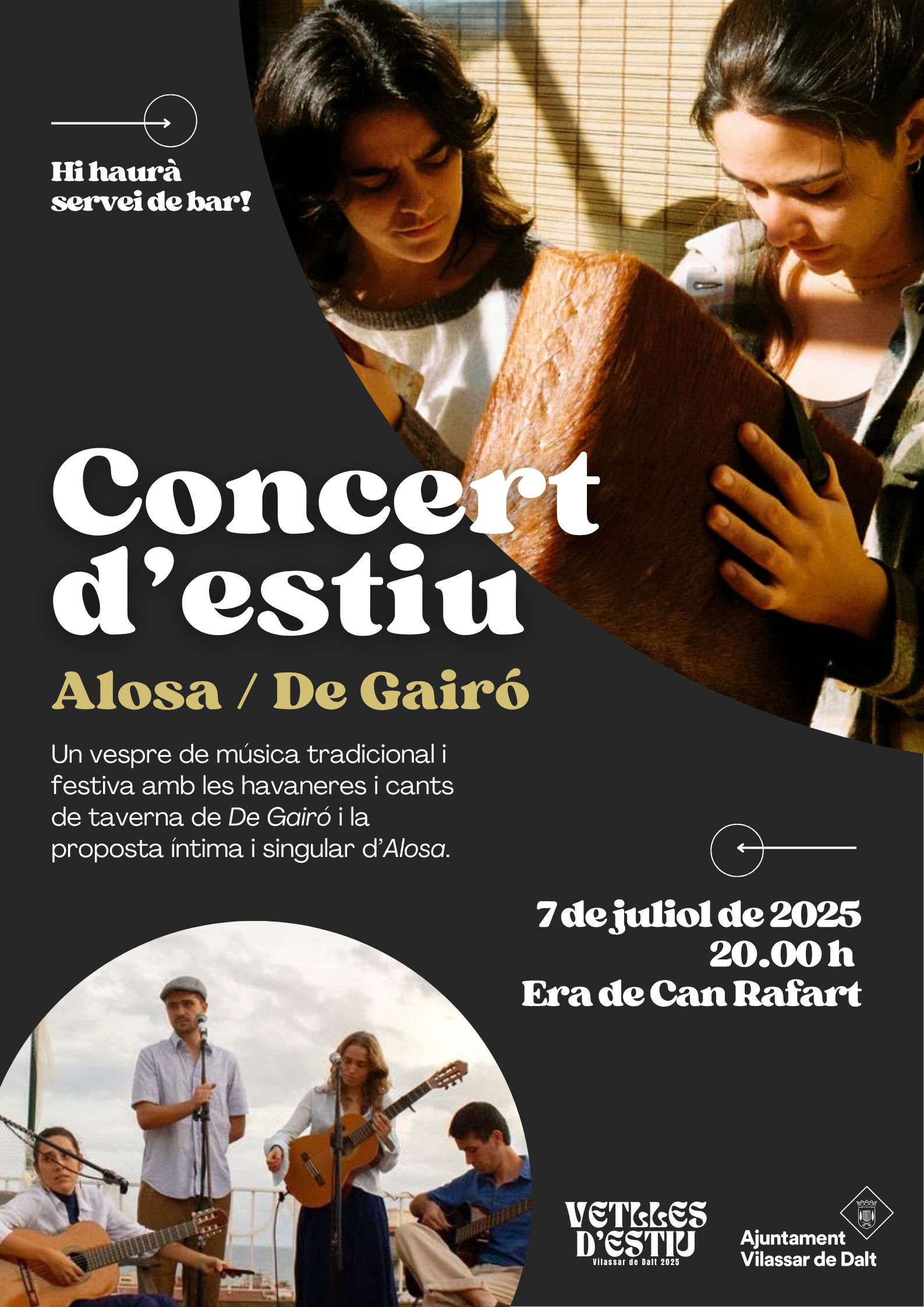 Concert d'estiu amb 'Alosa' i 'De Gairó'