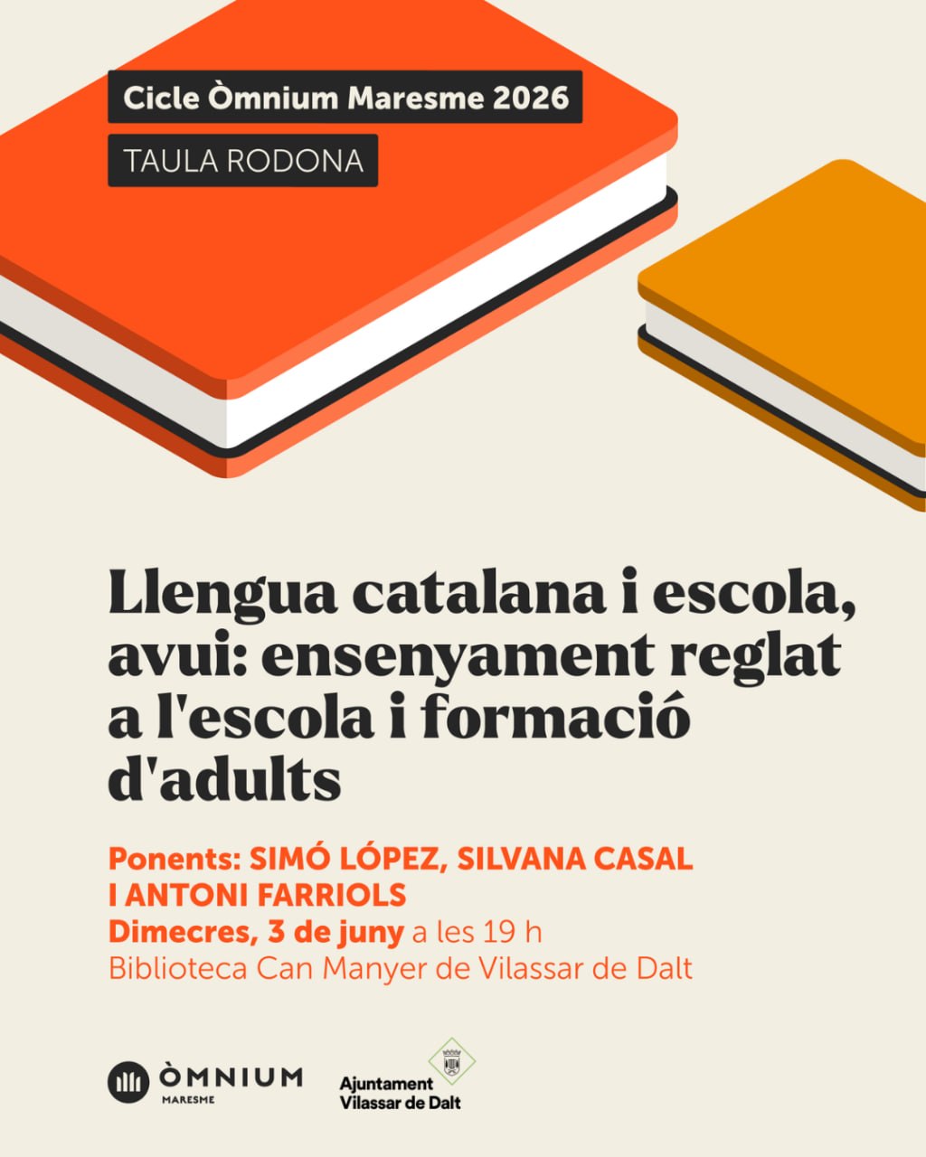 Llengua catalana i escola avui: ensenyament reglat a l'escola i formació d'adults