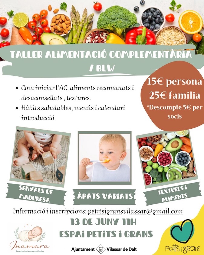 Taller d'alimentaci&oacute; complement&agrave;ria / BLW