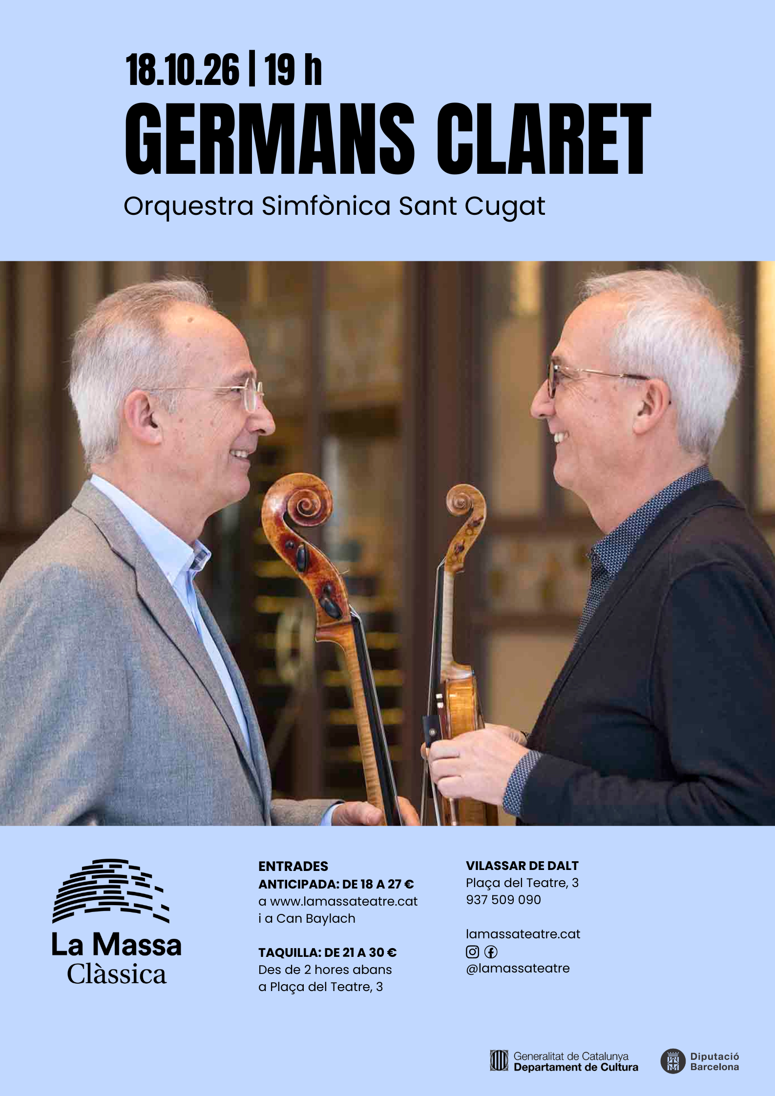 Temporada de cl&agrave;ssica: 'Germans Claret'