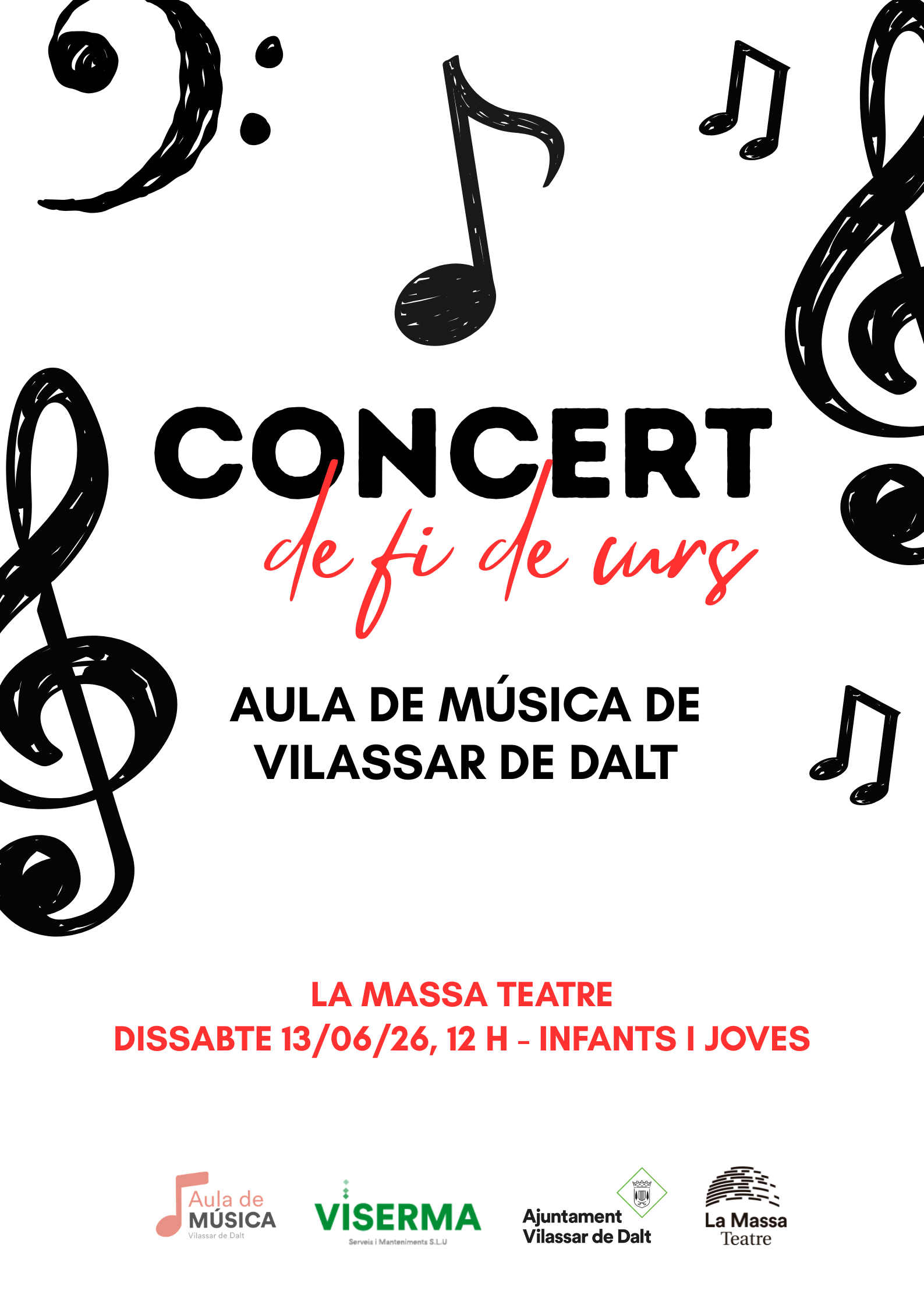 Concert de final de curs d'infants i joves de l'Aula de Música