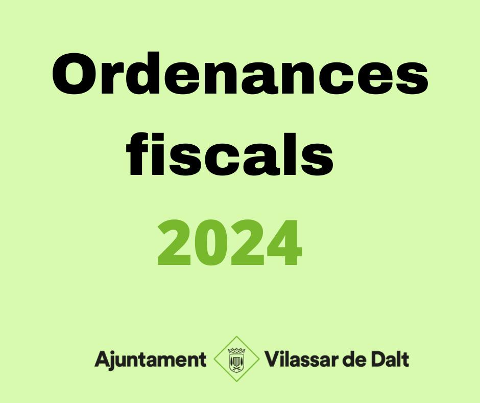 El Ple aprova provisionalment les Ordenances Fiscals 2024