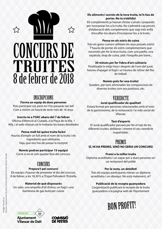 Cartell concurs de truites