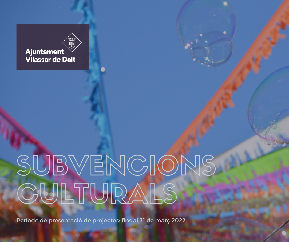 L'Ajuntament obre la convocatòria de subvencions per a activitats culturals