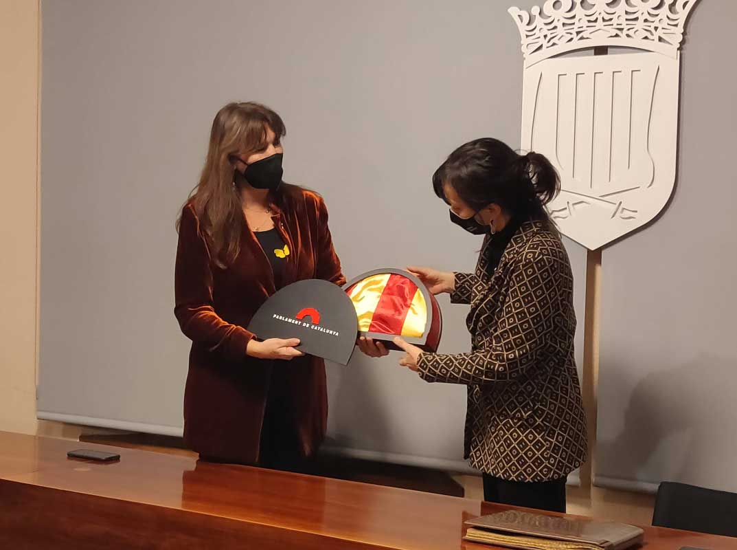 La Presidenta del Parlament, Laura Borràs, visita Vilassar