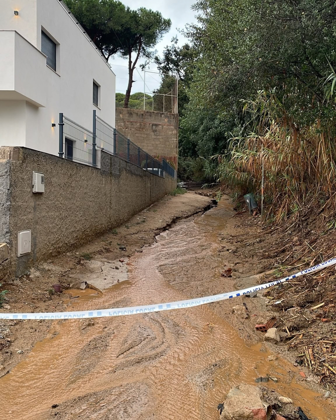 Les pluges del cap de setmana provoquen afectacions a l'espai p&uacute;blic de Vilassar de Dalt