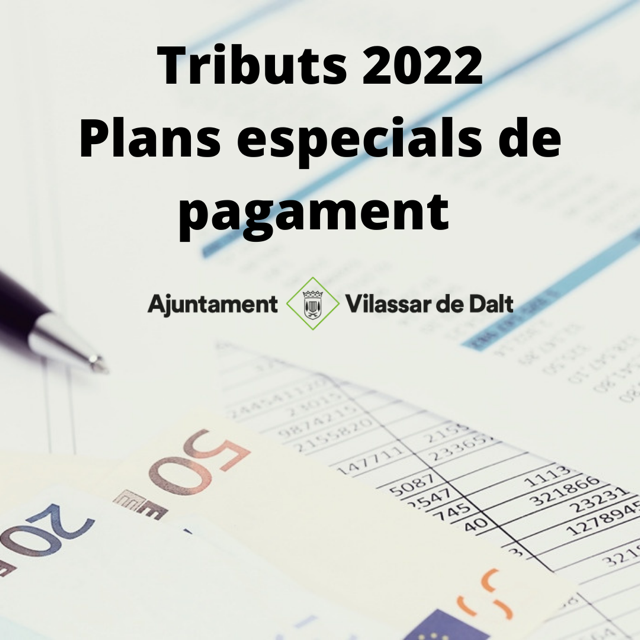 Plans especials de pagament 2022