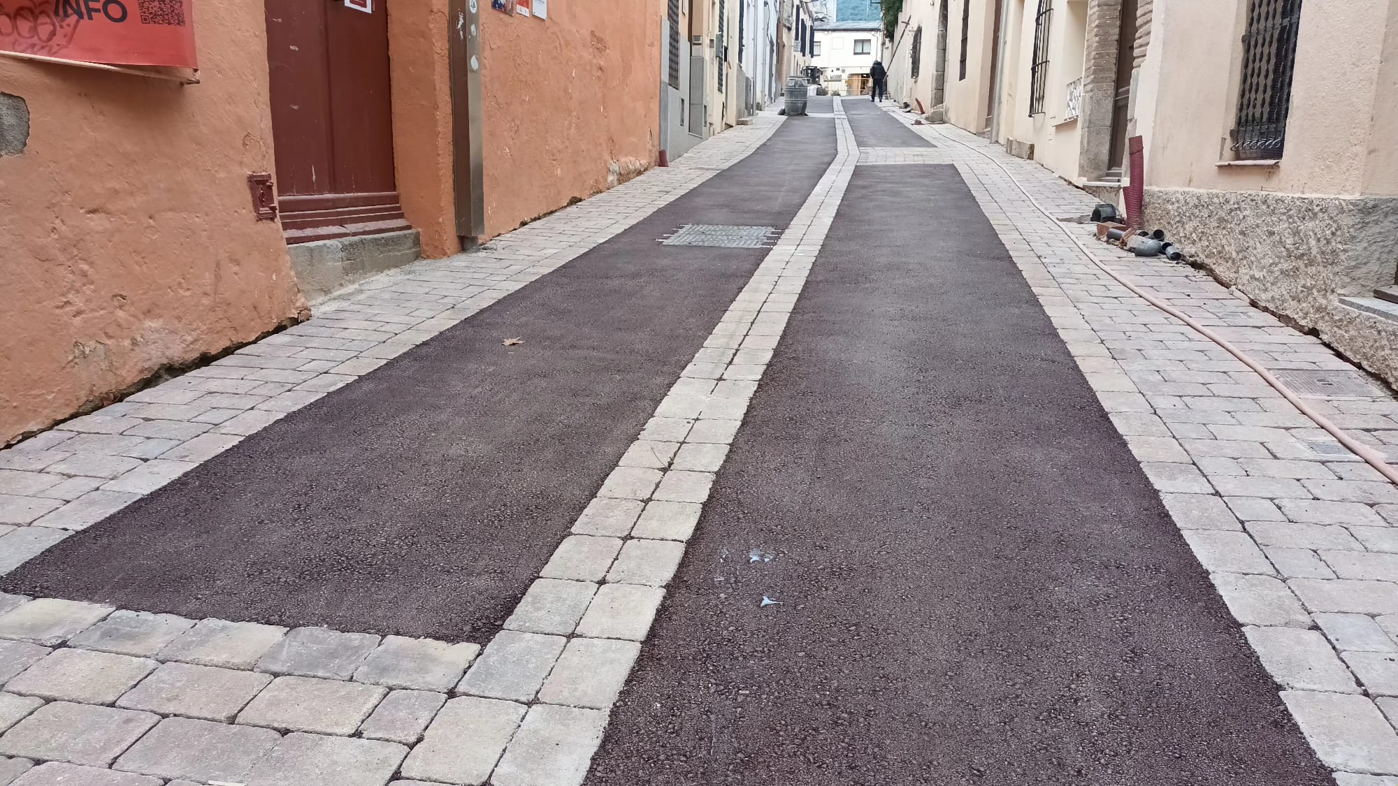 Els treballs de reurbanitzaci&oacute; del carrer Sant Antoni arriben a la fase final